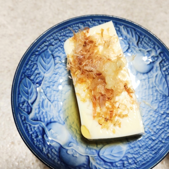 鰹節と生姜の冷奴